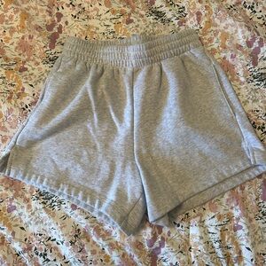 Abercrombie & Fitch Light Gray Athletic Shorts